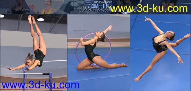 Z Competitive Gymnastics Props and Poses模型的图片11
