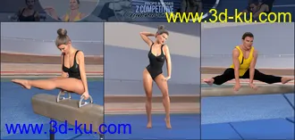 3D打印模型Z Competitive Gymnastics Props and Poses的图片