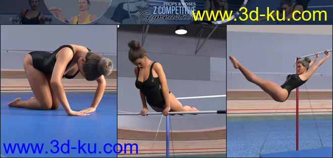 Z Competitive Gymnastics Props and Poses模型的图片13