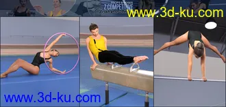 3D打印模型Z Competitive Gymnastics Props and Poses的图片