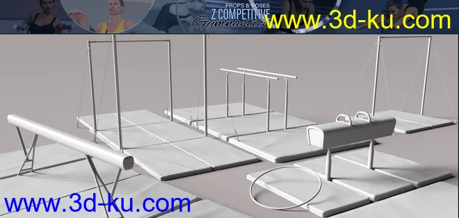 Z Competitive Gymnastics Props and Poses模型的图片15