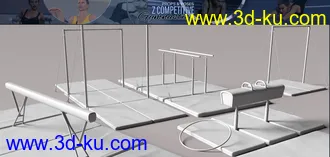 3D打印模型Z Competitive Gymnastics Props and Poses的图片