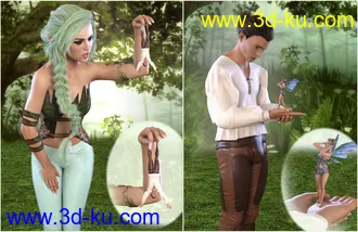3D打印模型Z Cute Little Things - Shrink Morphs and Poses for Genesis 3 and 8的图片