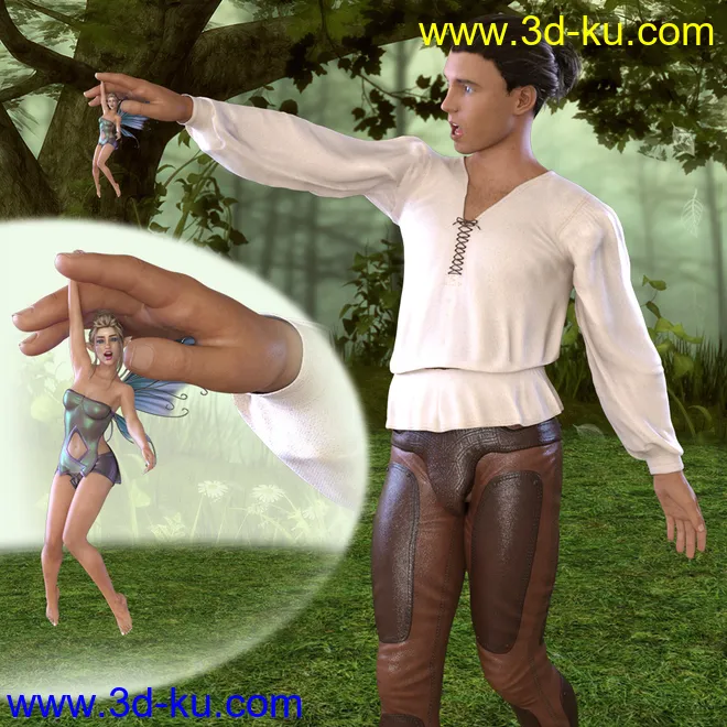 Z Cute Little Things - Shrink Morphs and Poses for Genesis 3 and 8模型的图片7