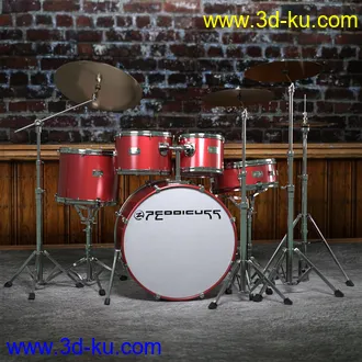 3D打印模型Z Drum Kit and Poses for Genesis 3 and 8的图片