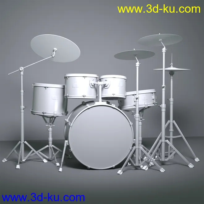 Z Drum Kit and Poses for Genesis 3 and 8模型的图片15