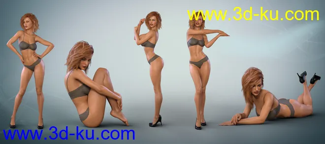 Z Eleganza - Poses and Partials for Genesis 3 & 8 Female模型的图片4