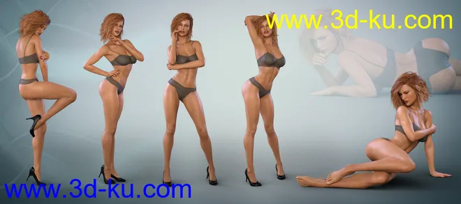 Z Eleganza - Poses and Partials for Genesis 3 & 8 Female模型的图片7