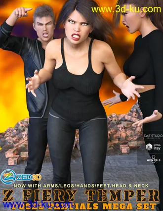 3D打印模型Z Fiery Temper Pose Mega Set的图片