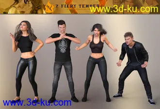 3D打印模型Z Fiery Temper Pose Mega Set的图片