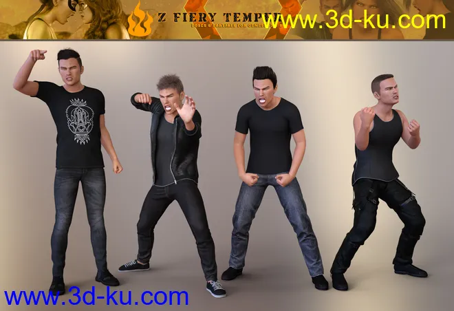 Z Fiery Temper Pose Mega Set模型的图片7