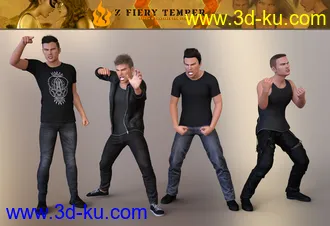 3D打印模型Z Fiery Temper Pose Mega Set的图片