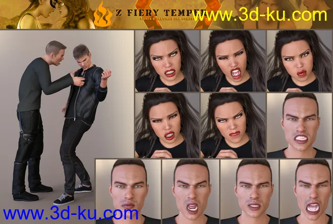 Z Fiery Temper Pose Mega Set模型的图片9