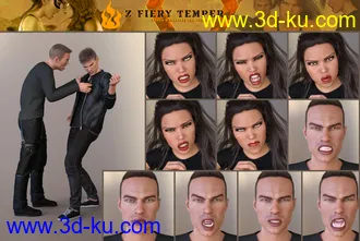 3D打印模型Z Fiery Temper Pose Mega Set的图片