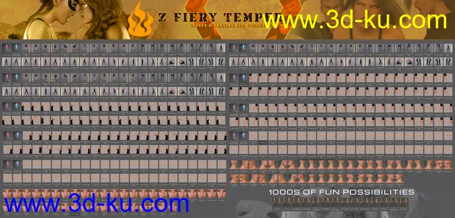 Z Fiery Temper Pose Mega Set模型的图片10