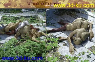 3D打印模型Z Final Battle Count Poses for Genesis 3 and 8的图片