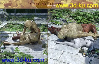 3D打印模型Z Final Battle Count Poses for Genesis 3 and 8的图片