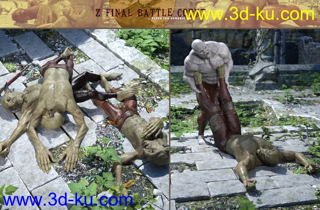 Z Final Battle Count Poses for Genesis 3 and 8模型的图片5
