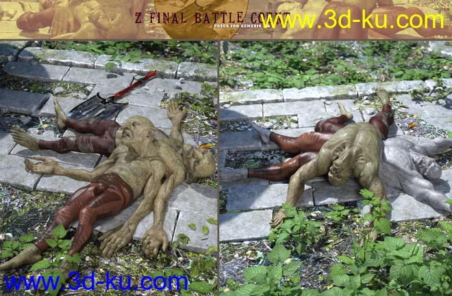Z Final Battle Count Poses for Genesis 3 and 8模型的图片7