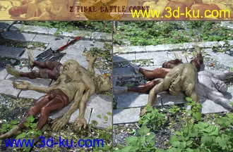 3D打印模型Z Final Battle Count Poses for Genesis 3 and 8的图片
