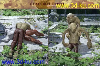 3D打印模型Z Final Battle Count Poses for Genesis 3 and 8的图片