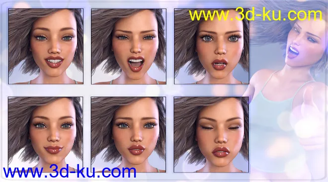 Z Little Diva - Dialable and One-Click Expressions for Teen Josie 8模型的图片3