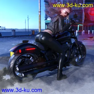 3D打印模型Z Low Rider Motorbike and Poses的图片