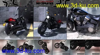 3D打印模型Z Low Rider Motorbike and Poses的图片