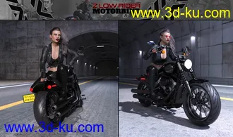 3D打印模型Z Low Rider Motorbike and Poses的图片