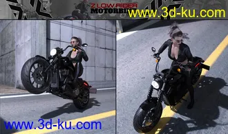 3D打印模型Z Low Rider Motorbike and Poses的图片