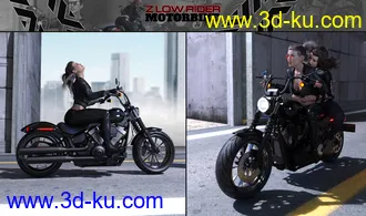 3D打印模型Z Low Rider Motorbike and Poses的图片