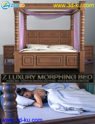 3D打印模型Z Luxury Morphing Bed and Poses的图片