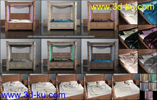 Z Luxury Morphing Bed and Poses模型的图片4