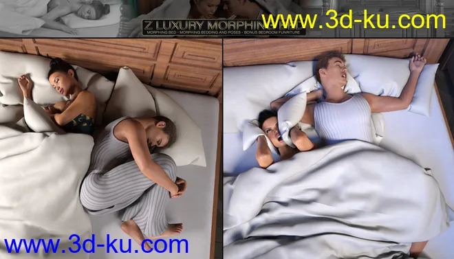 Z Luxury Morphing Bed and Poses模型的图片7