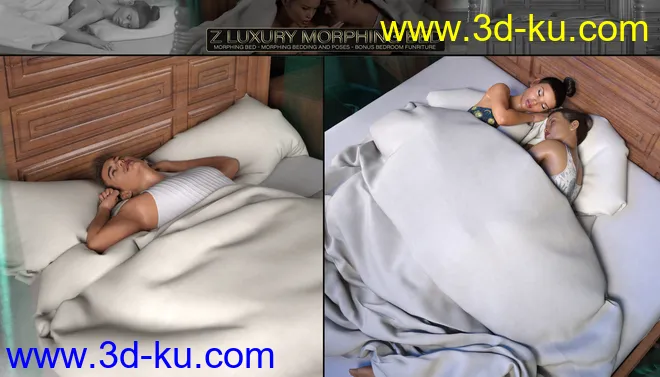 Z Luxury Morphing Bed and Poses模型的图片12