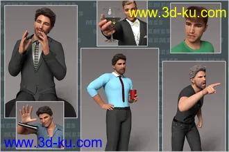 3D打印模型Z Memes Poses and Expressions的图片