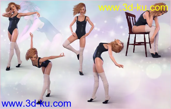Z Rhythm and Harmony - Dance Poses for Genesis 8 Female and Teen Josie 8模型的图片7