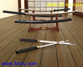 3D打印模型Z Samurai Swords - Props and Poses for Genesis 8的图片