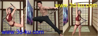 3D打印模型Z Samurai Swords - Props and Poses for Genesis 8的图片