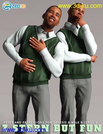 3D打印模型Z Stern But Fun Poses and Expressions for Leroy 8的图片
