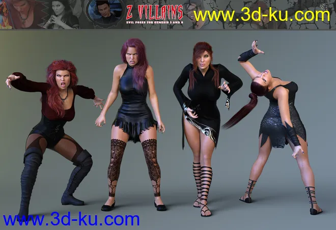 Z Villains Pose Mega Set模型的图片4