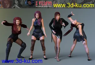 3D打印模型Z Villains Pose Mega Set的图片
