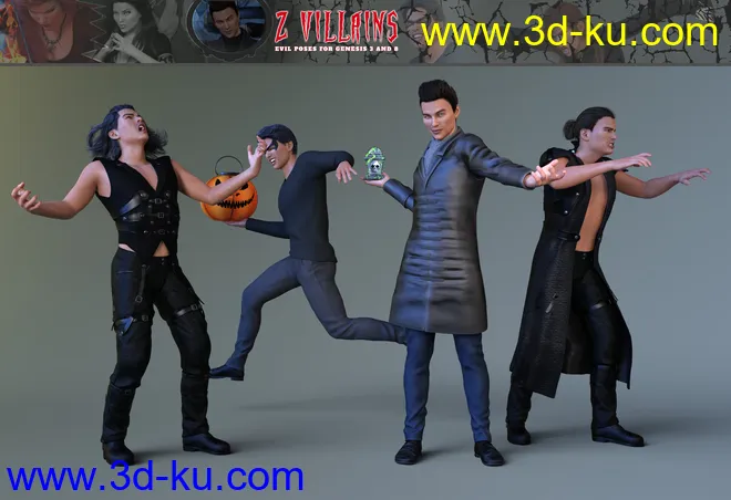 Z Villains Pose Mega Set模型的图片5