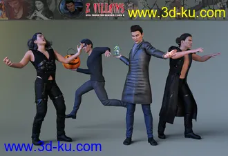 3D打印模型Z Villains Pose Mega Set的图片