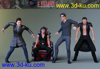 3D打印模型Z Villains Pose Mega Set的图片