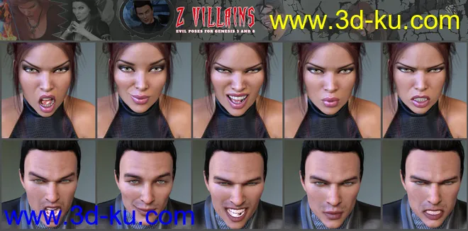 Z Villains Pose Mega Set模型的图片10