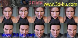 3D打印模型Z Villains Pose Mega Set的图片
