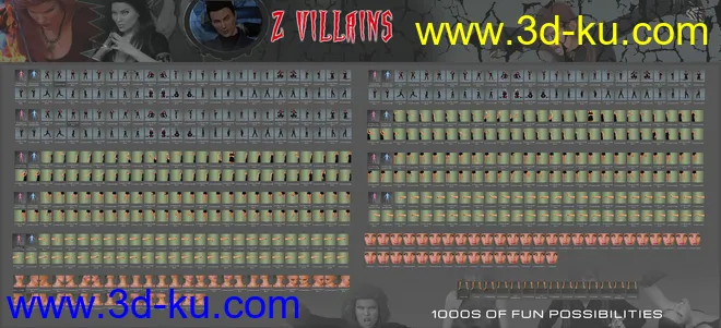Z Villains Pose Mega Set模型的图片11