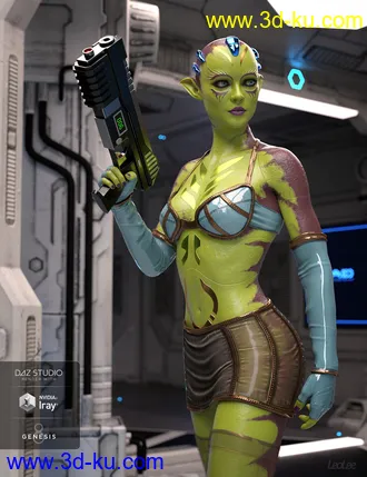 3D打印模型Zellarian for Zelara 8 & Genesis 8 Female(s)的图片