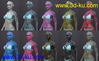 3D打印模型Zellarian for Zelara 8 & Genesis 8 Female(s)的图片